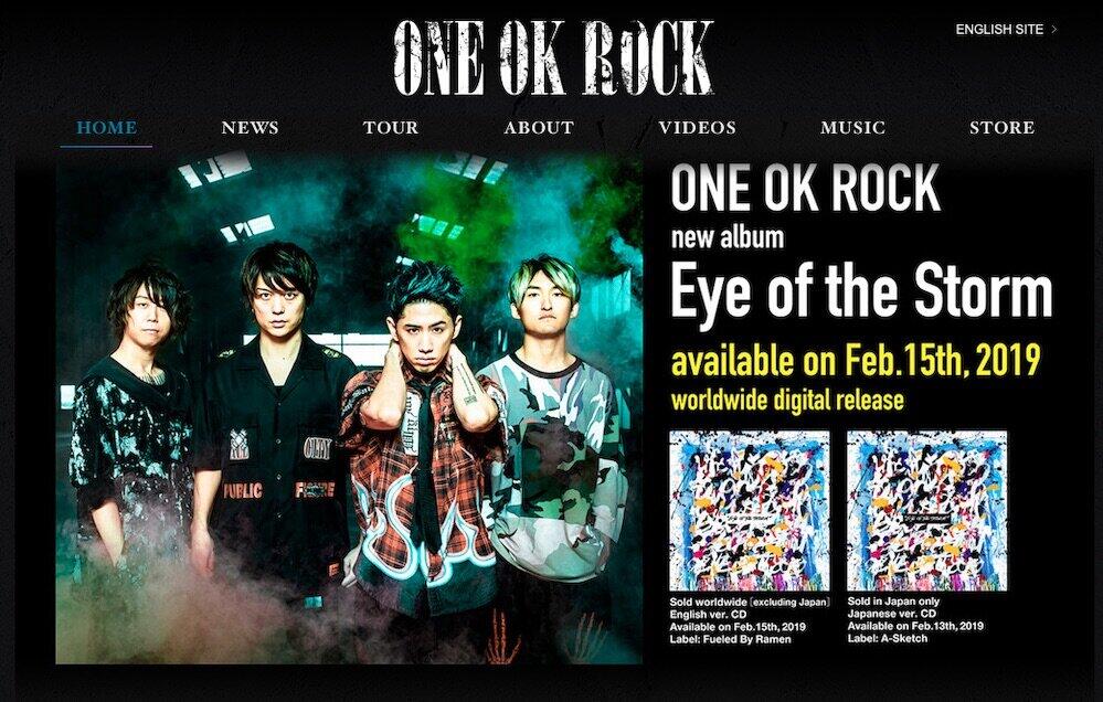 「ONE OK ROCK」公式サイト