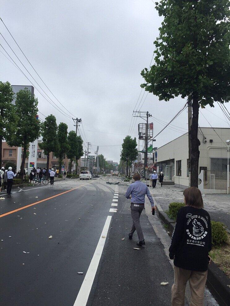 郡山市で起きた爆発事故の現場（撮影：「癒し処YELL」大原孝夫さん、提供：H10さん）