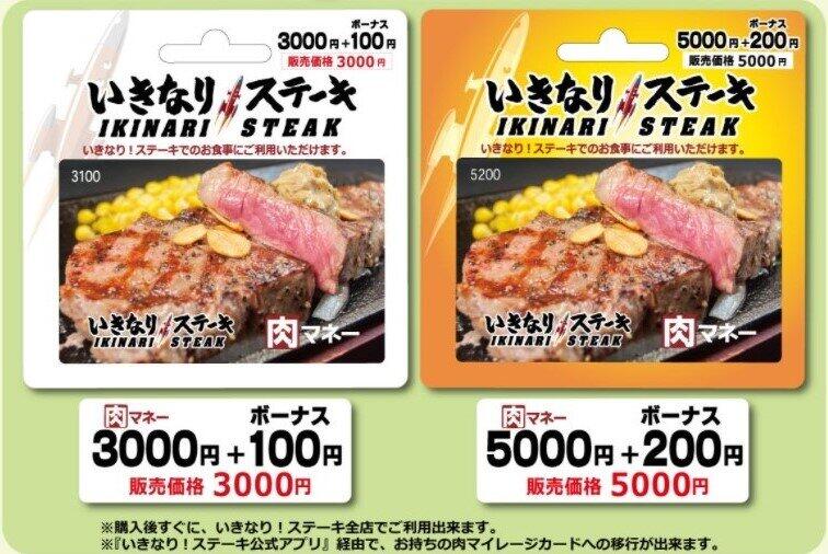 いきなり！ステーキ「肉マネー」終了へ　導入5年...「お早めのご使用を」