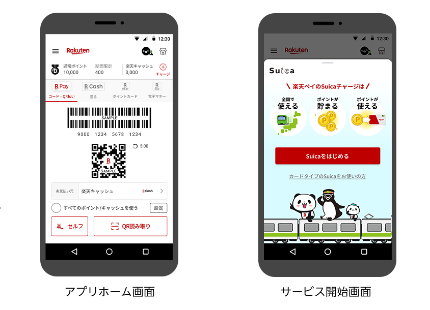 楽天ポイントを「Suica」で使える新機能