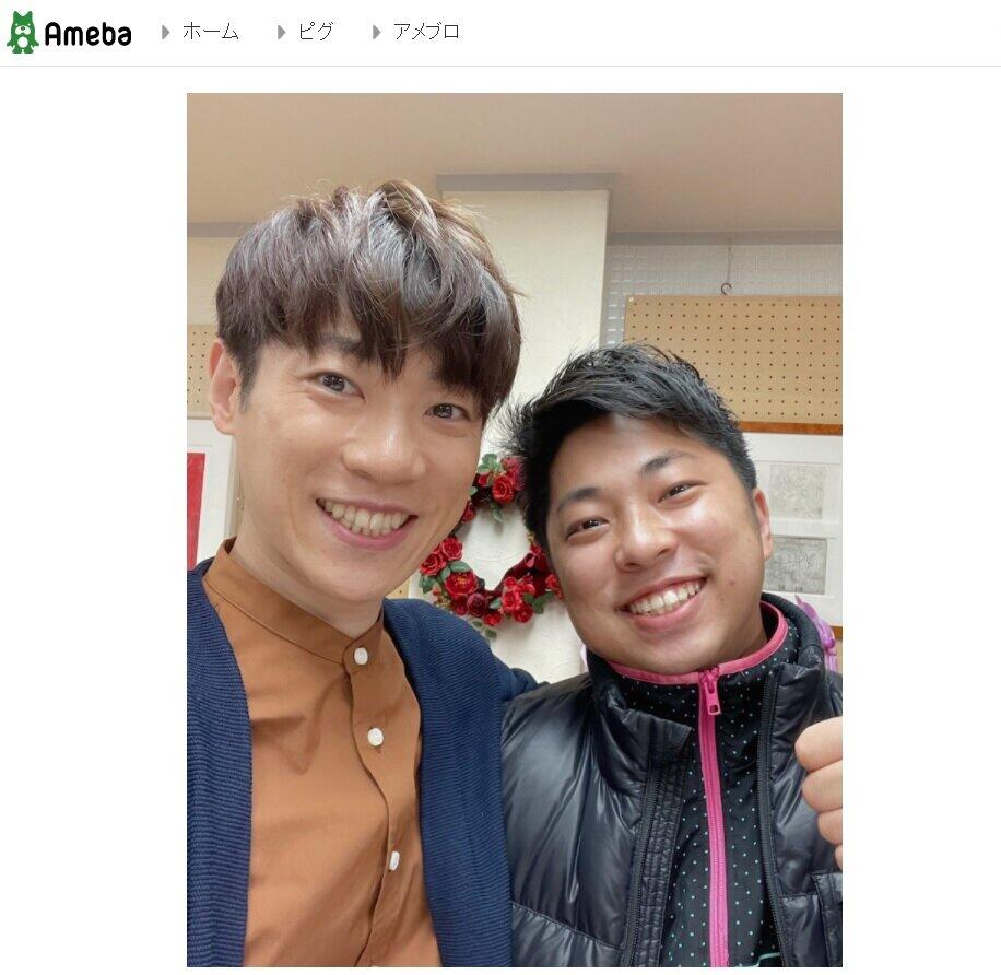 横山だいすけさんが自身のブログ（Ameba）で披露した「兄弟写真」。