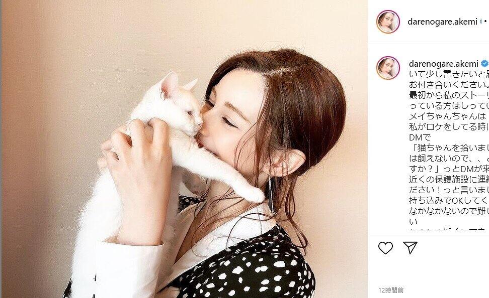 ダレノガレさんのインスタグラム（＠darenogare.akemi）より