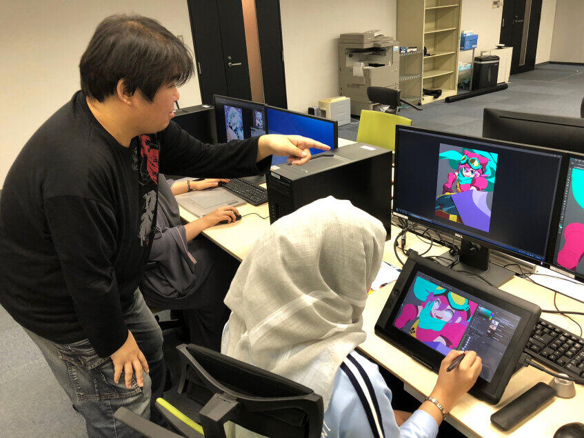 SNK（大阪府）での研修の様子