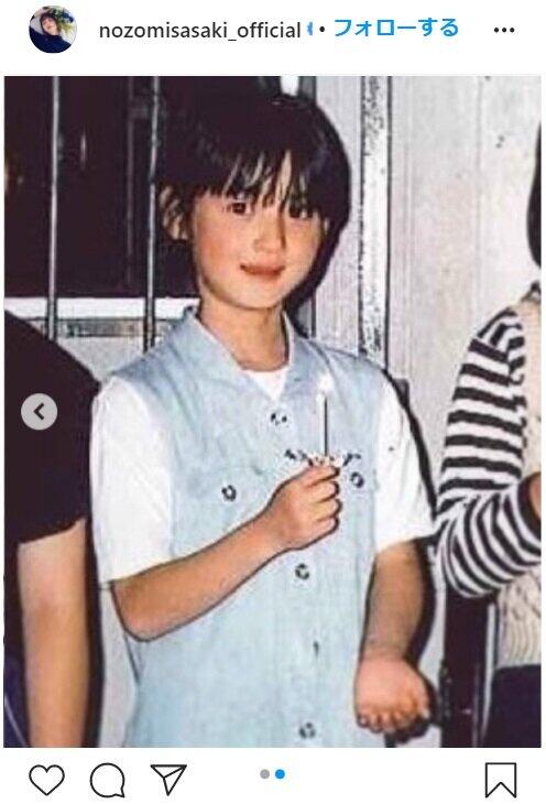 佐々木希さんのインスタグラム（＠nozomisasaki_official）より