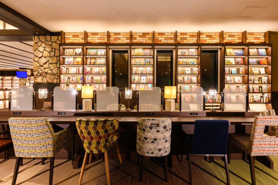 書籍やコミックを揃えた「Book libraryエリア」も