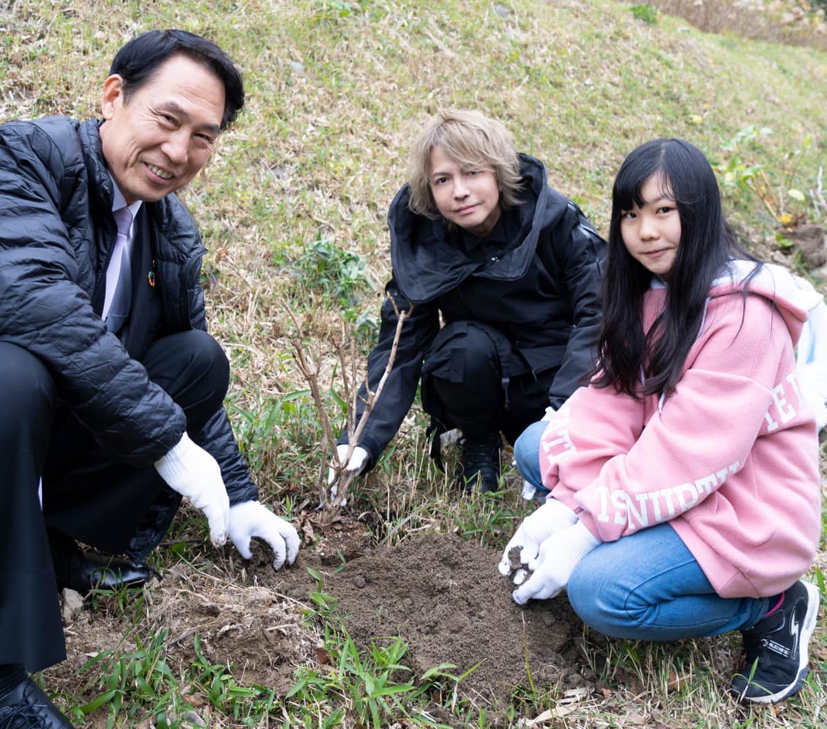 植樹風景（和歌山市提供）