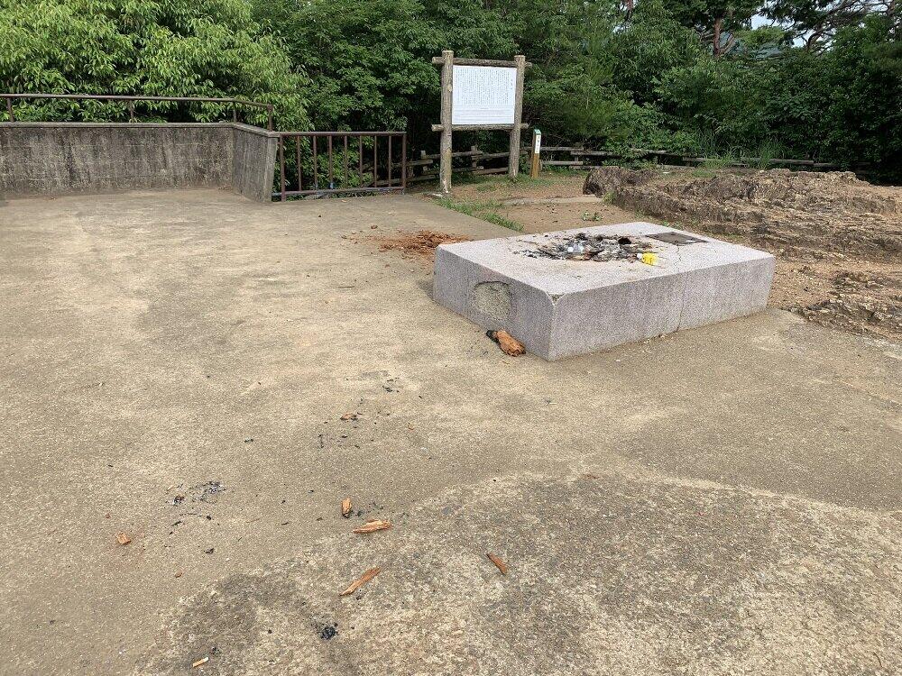 ごみも散乱していた（写真は、清掃活動を行った北島瑞規さん提供）