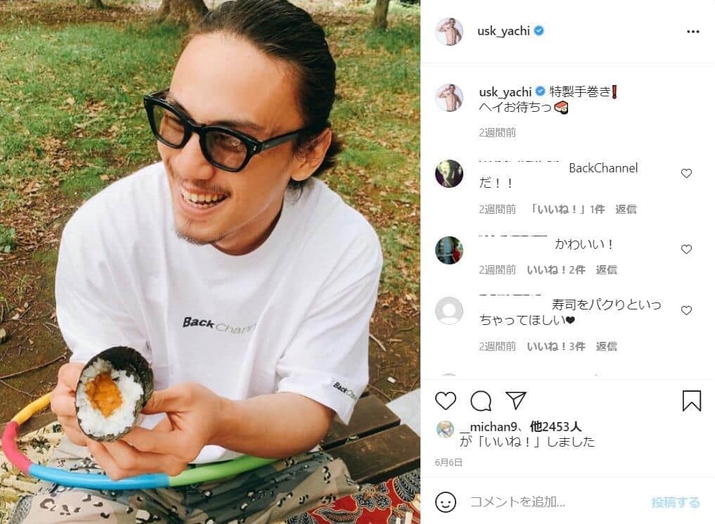 矢地祐介選手のインスタグラムから