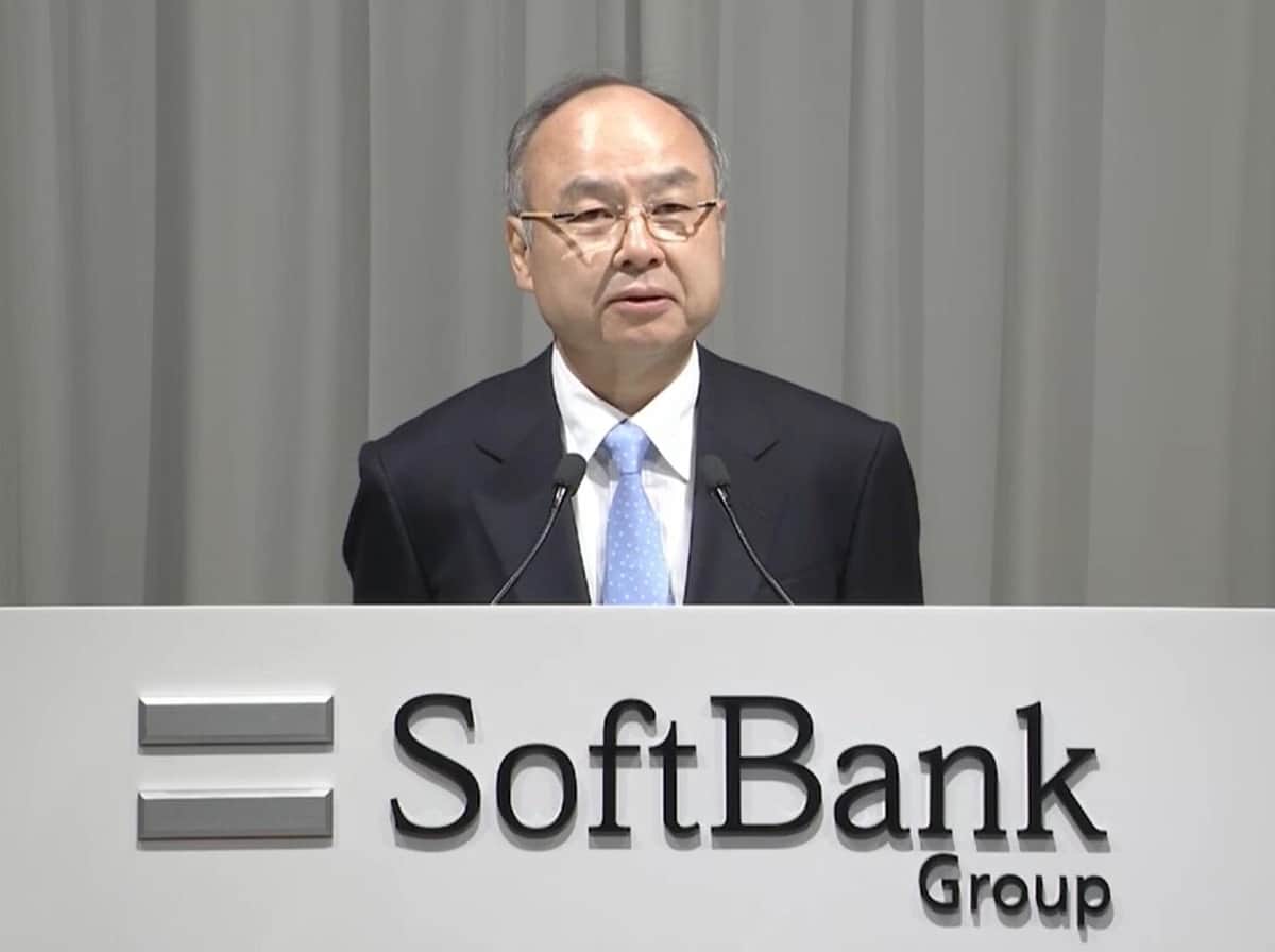 21年6月23日の定時株主総会に出席した孫正義社長（ソフトバンクグループの動画より）