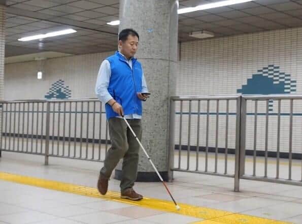 実際の案内の様子（プレスリリースより）