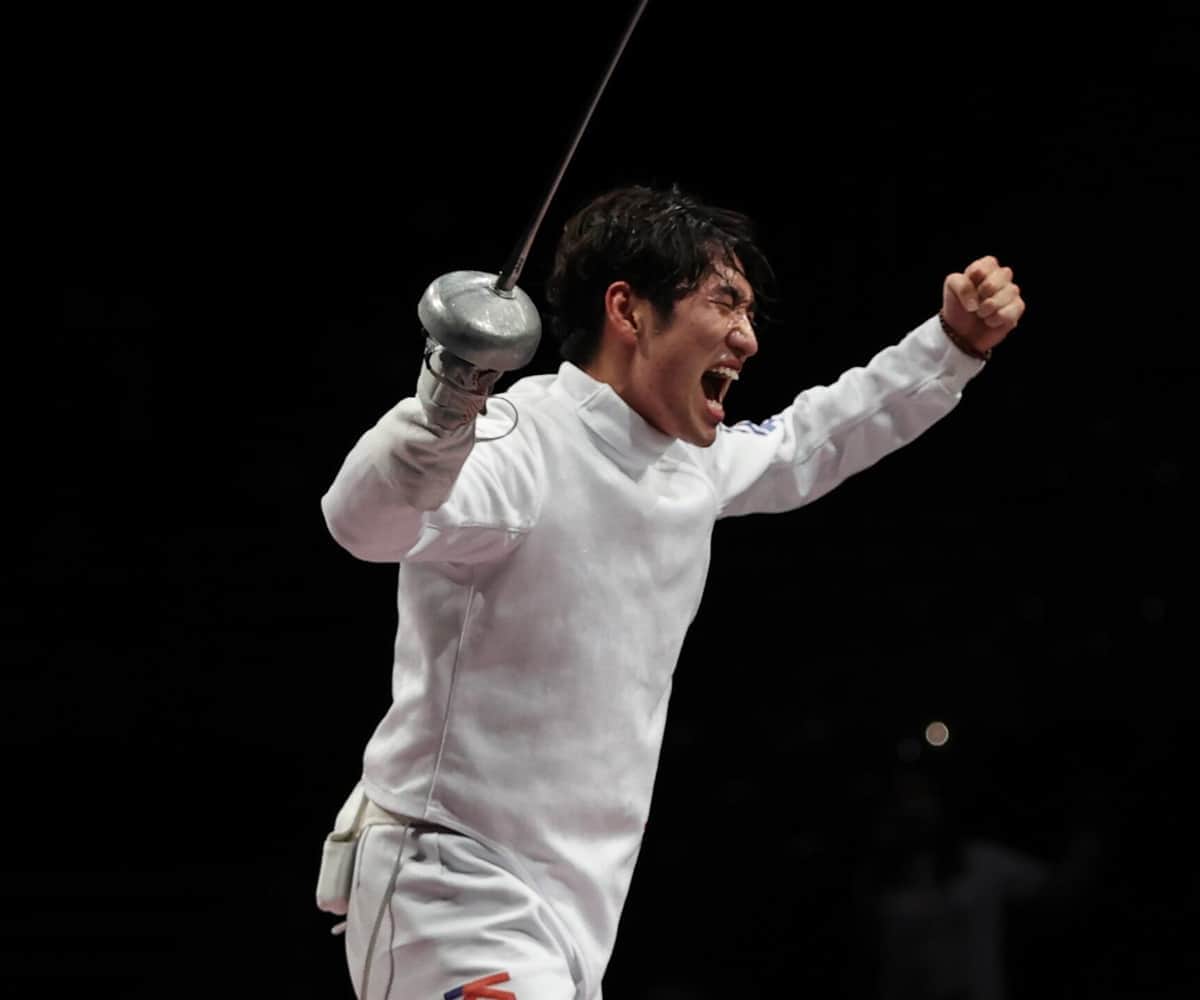 加納選手と間違われたパク・サンヨン選手（写真：新華社/アフロ）