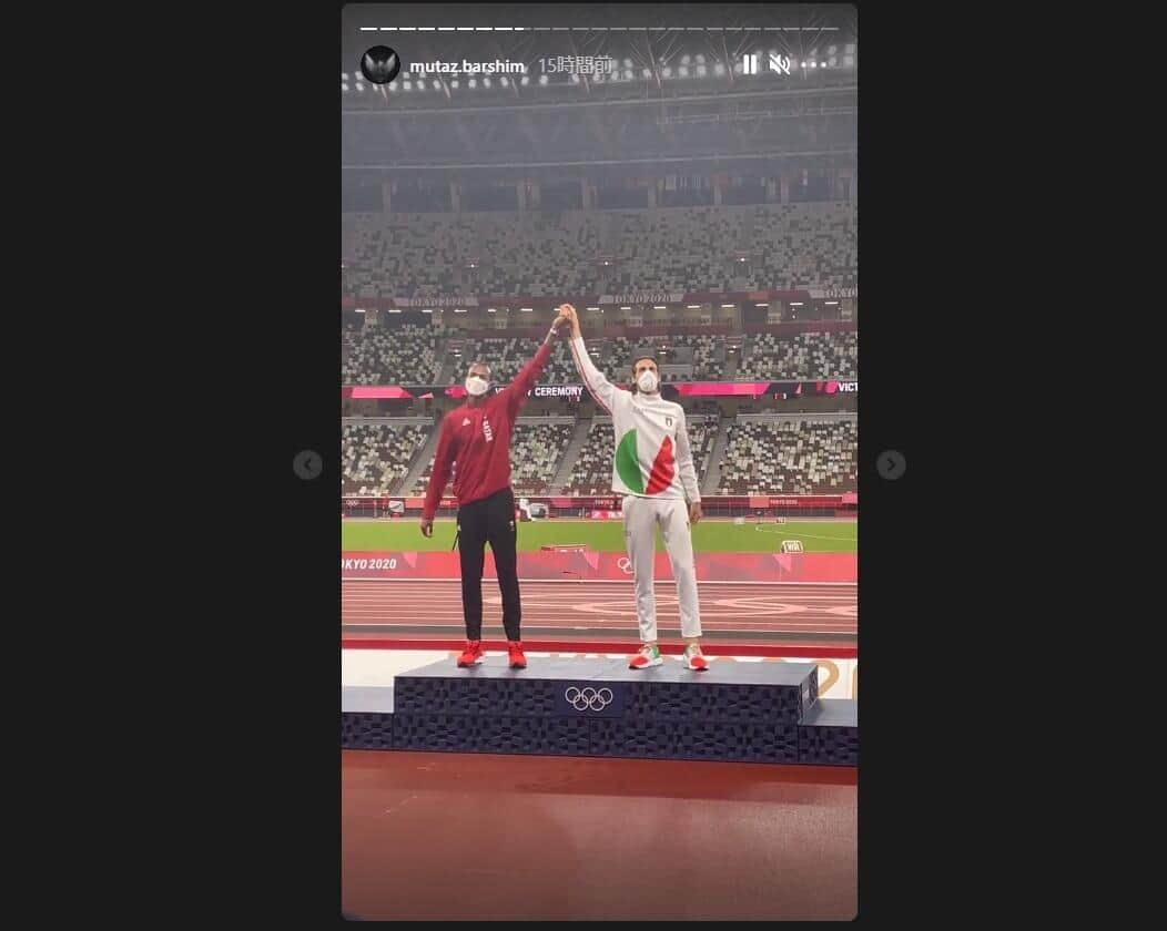 バルシム選手のインスタグラム（＠mutaz.barshim）より