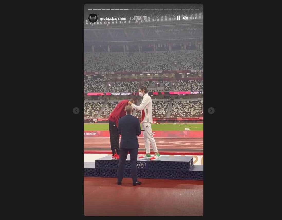 バルシム選手のインスタグラム（＠mutaz.barshim）より