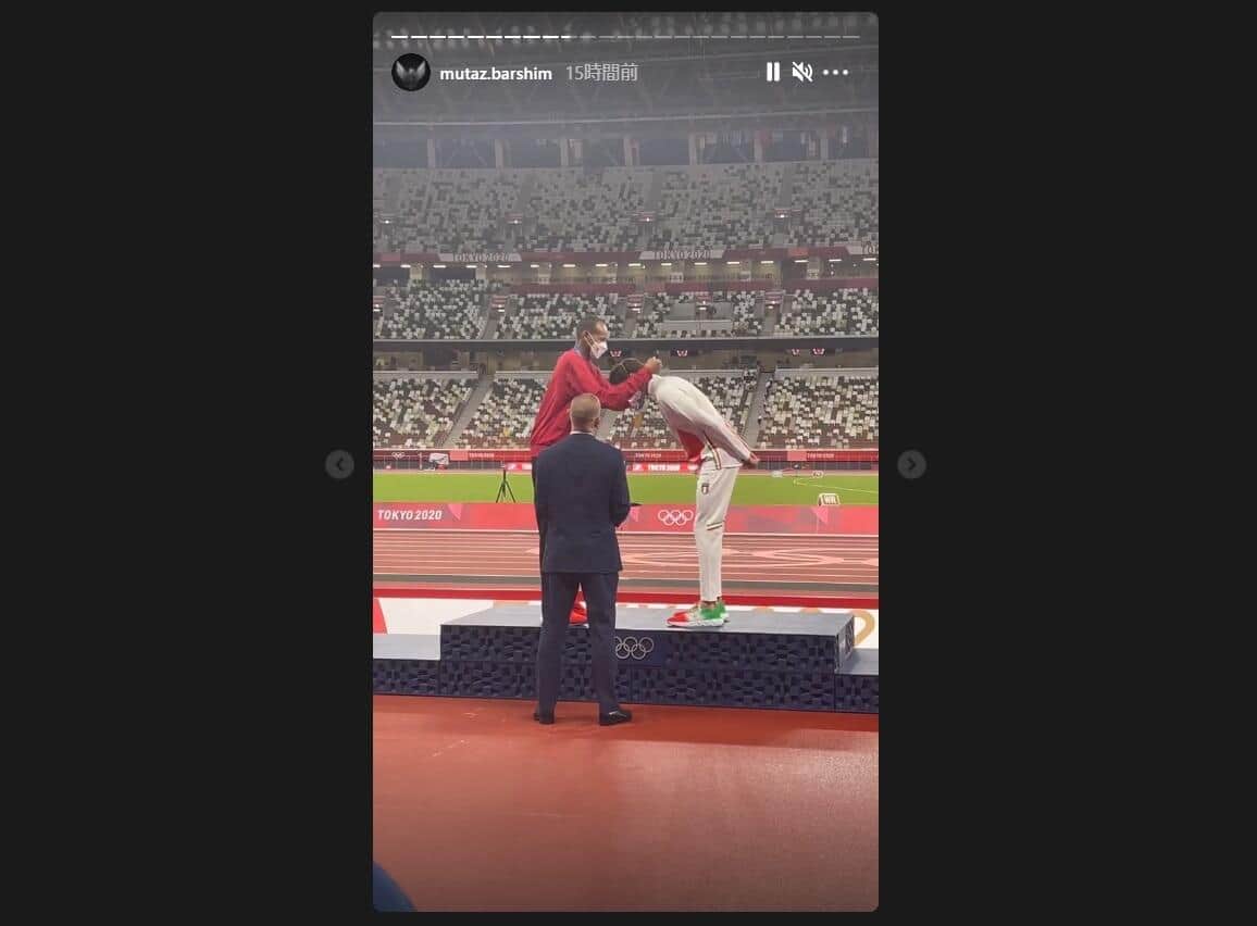 バルシム選手のインスタグラム（＠mutaz.barshim）より