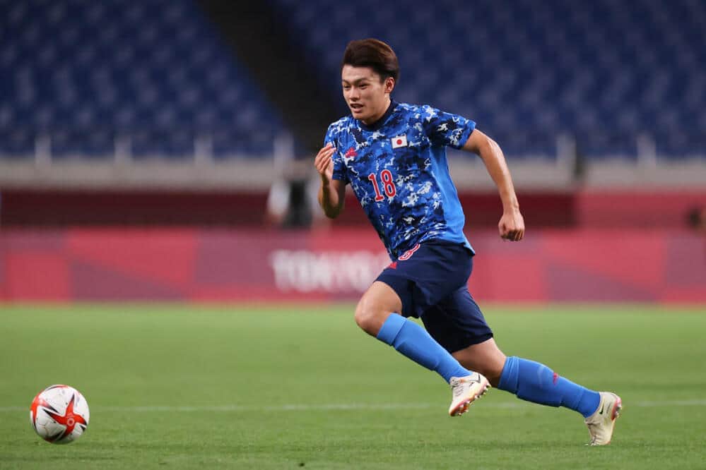 U-24日本代表の上田綺世選手（写真：森田直樹/アフロスポーツ）