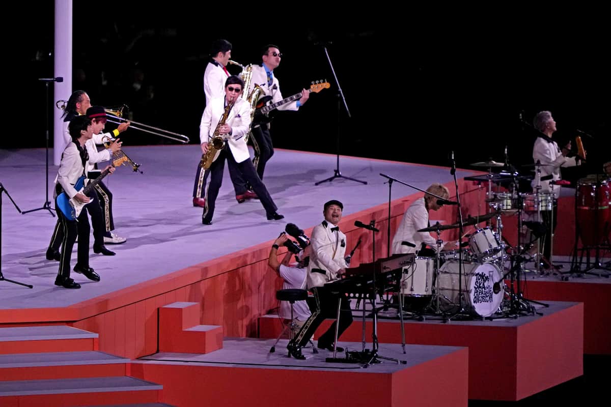 東京スカパラダイスオーケストラが登場（写真：USA TODAY Sports/ロイター/アフロ）