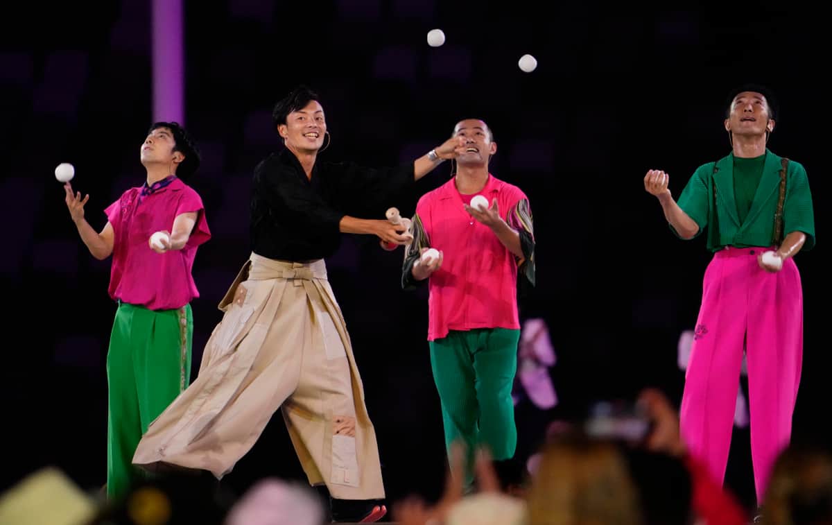 東京五輪の閉会式(写真：USA TODAY Sports/ロイター/アフロ)