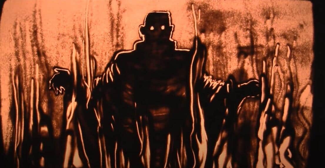 kisatoさんのサンドアート（天地創造20周年記念動画より）