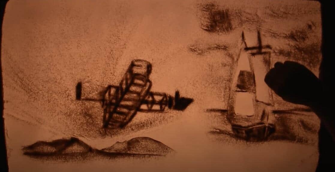 kisatoさんのサンドアート（天地創造20周年記念動画より）