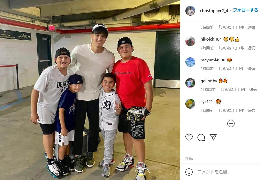 クリス・カブレラさんのインスタグラム（＠christopher2_4）より