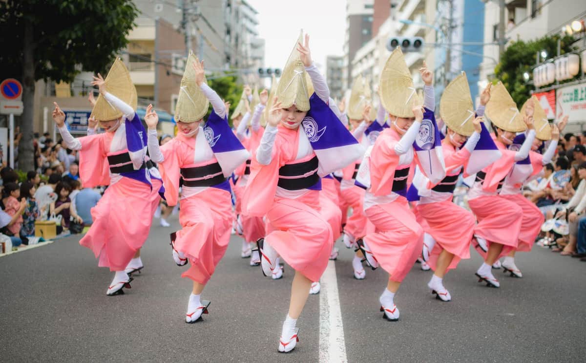 座・SAJIKIの様子（東京高円寺阿波おどり振興協会の21年8月3日付プレスリリースより）
