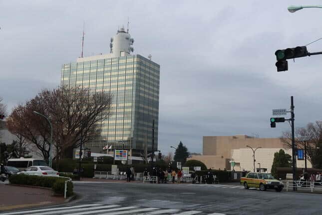 2年ぶりの有観客開催に視聴者が沸いた（写真はNHK渋谷放送局）