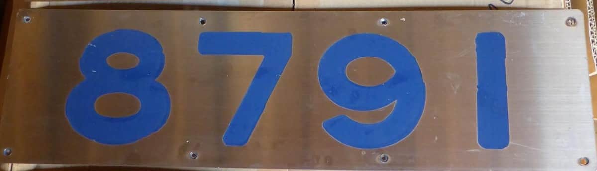 車号板/提供：東急電鉄㈱