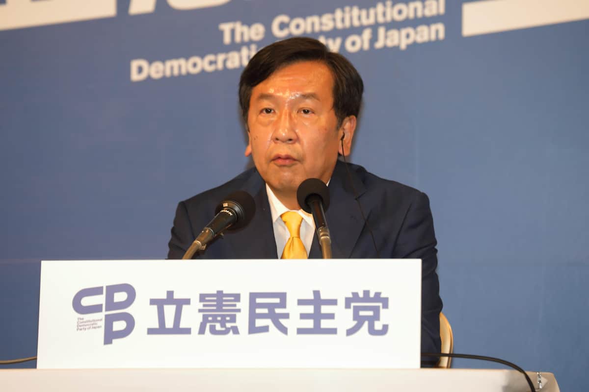 枝野幸男氏（2021年10月31日撮影）