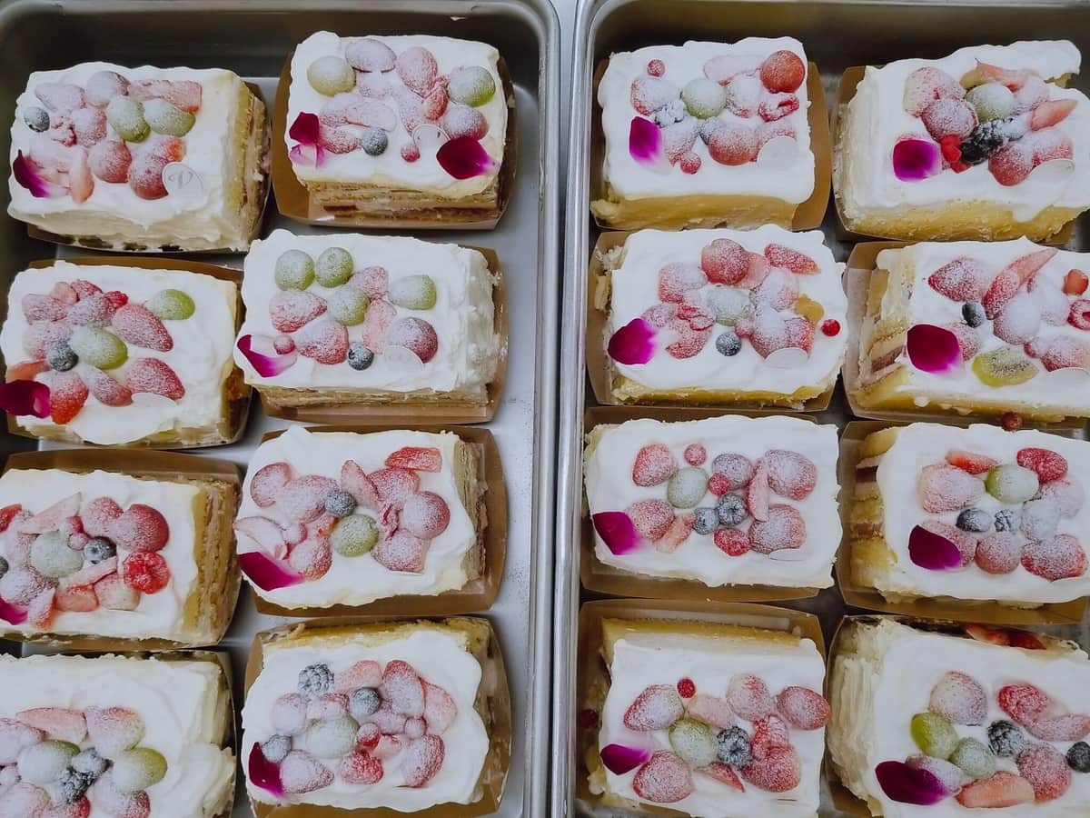 カット後改めてデコレーションした