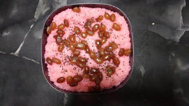 甘納豆を使った北海道の赤飯