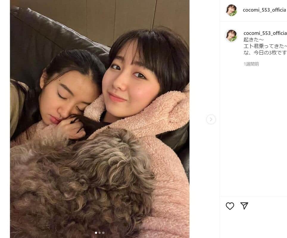 Cocomi「衝撃写真」に6万いいね　二重アゴの変顔ショットに「やばい」「笑った」