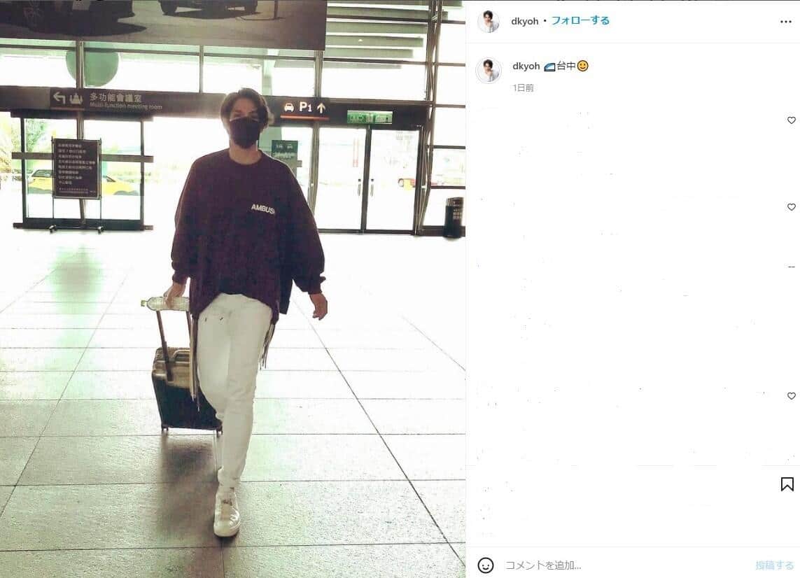 陽のインスタグラムより