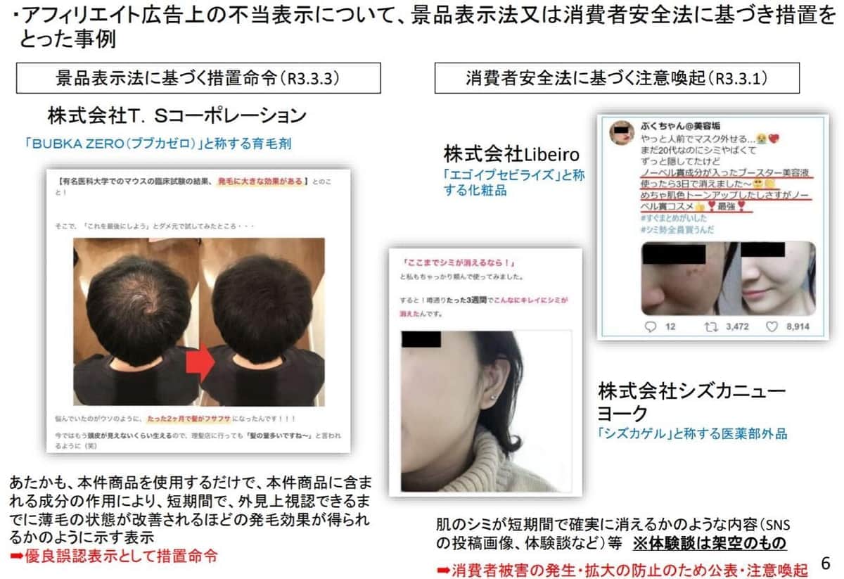 「アフィリエイターが勝手にやった」はNO　3000億広告市場「極悪層」排除へ...消費者庁が提言案公表 