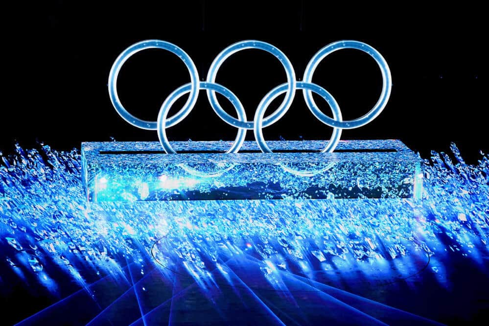 北京五輪開会式の演出（写真：PA Images/アフロ）