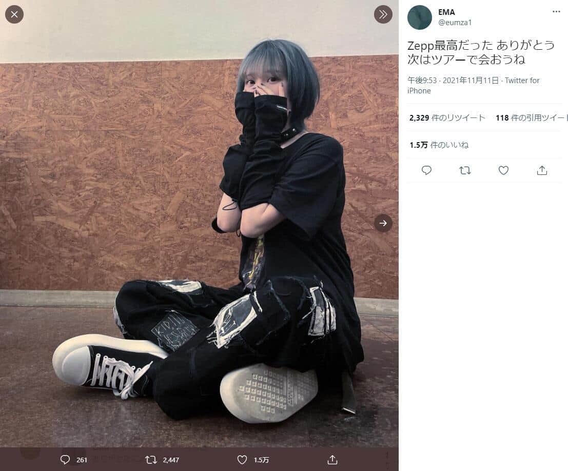 人気アーティストEMA、誹謗中傷被害を悲痛告白　「心底軽蔑」「醜い」「謝罪の言葉が聞きたい」