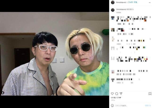 大維志くんのインスタグラム（＠therealjaguarjr）10月9日投稿より
