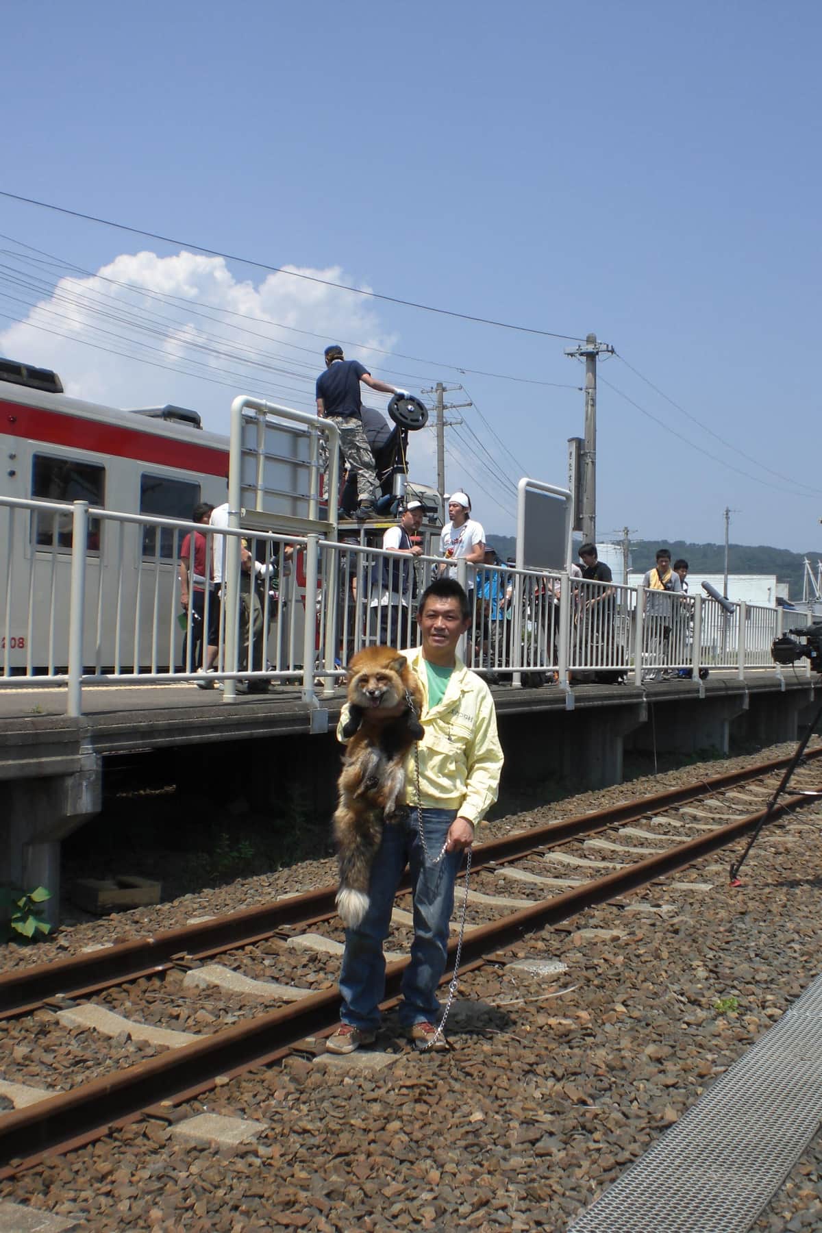 生前のゴロくん（蔵王キツネ村提供）