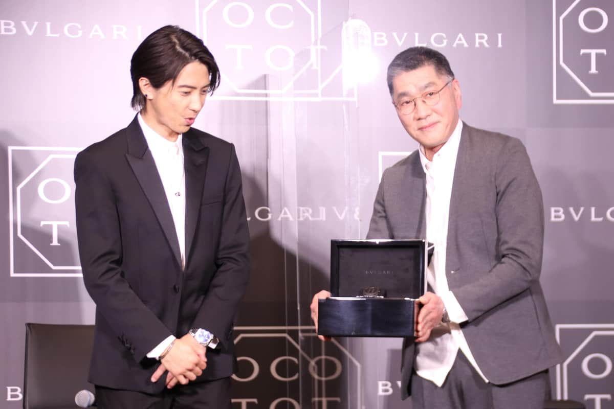 写真左から山下智久さん、宮島達男さん