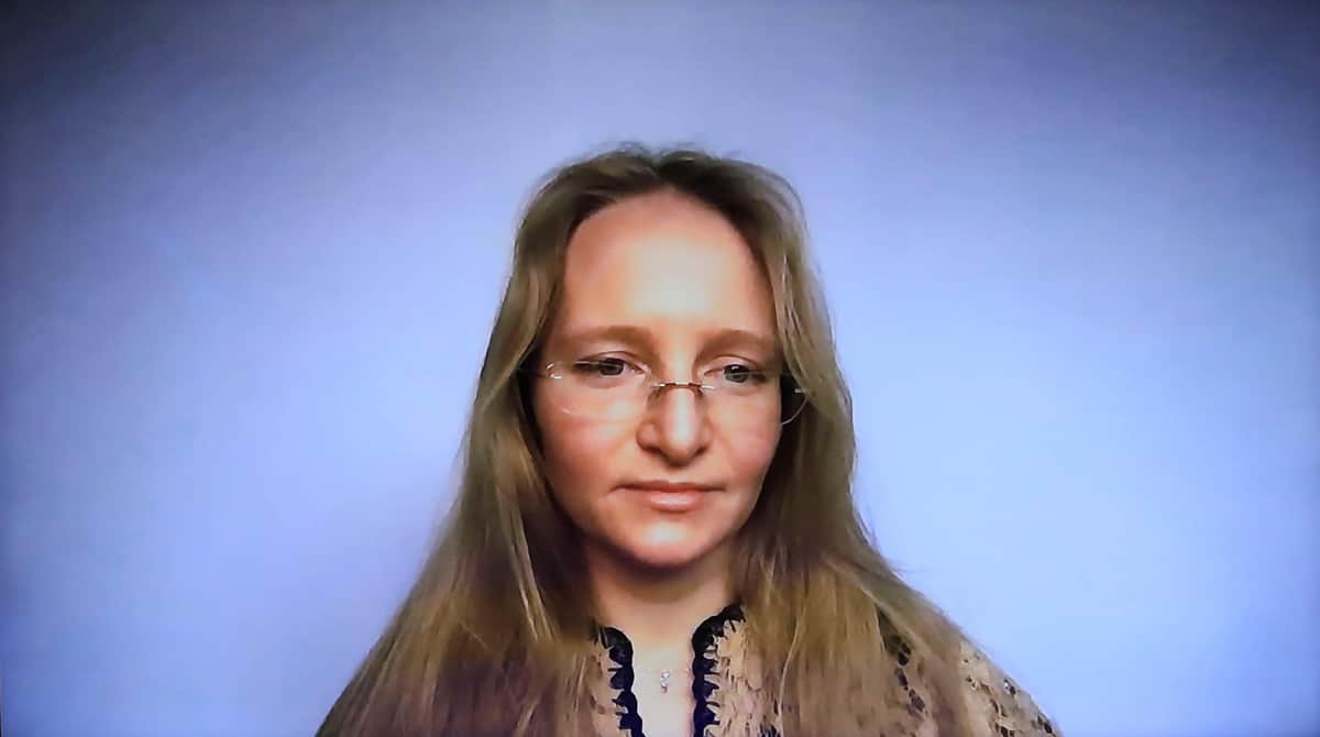 プーチン大統領の次女、カテリーナ・ウラジミロブナ・ティホノワ氏。米政府による追加制裁の対象になった。2021年には「サンクトペテルブルク国際経済フォーラム」に登壇した（写真：ロイター/アフロ）