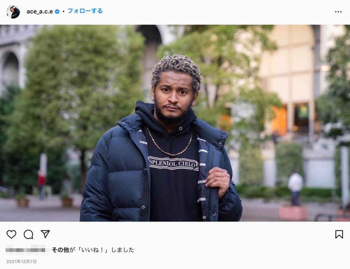 ACE氏のインスタグラム（@ace_a.c.e）より
