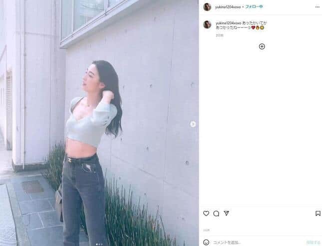 木下さんのインスタグラム（@yukina1204xoxo）より