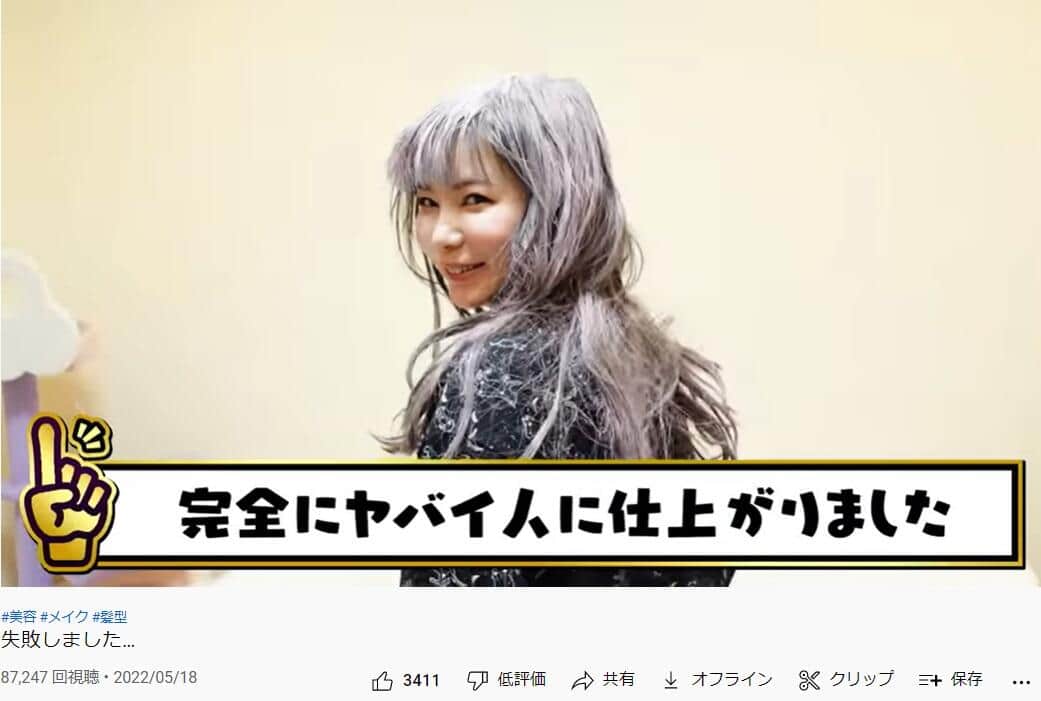 中川翔子さんのYouTube動画より