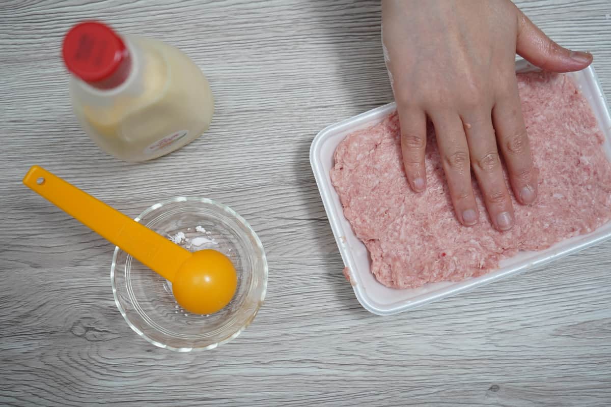 パックの上で平らに広げる