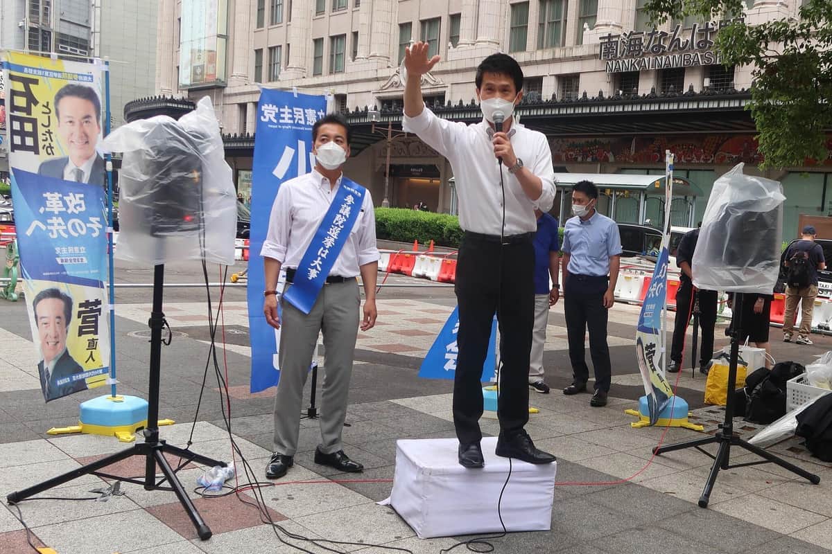 立憲の街頭演説で珍場面、野党共闘で意見対立　小川淳也氏「育む」、候補予定者「しない方がいい」