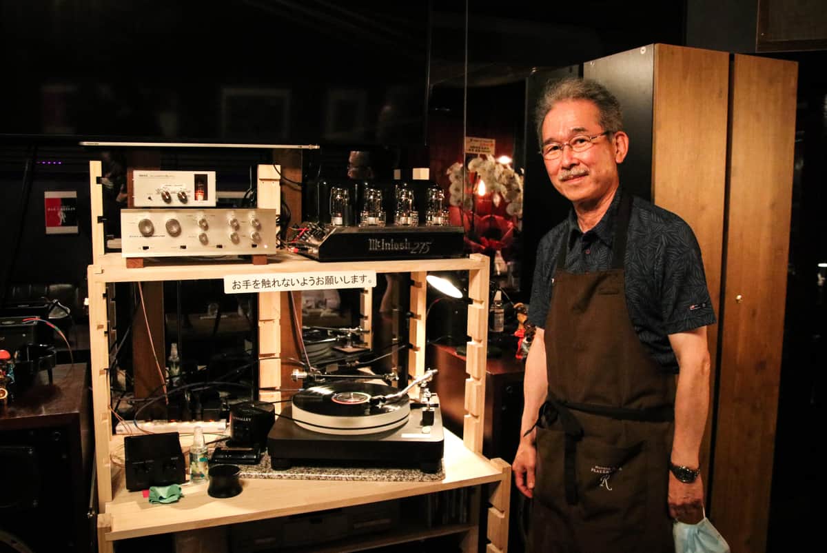 店に持ち込まれた音響機材は、真空管アンプを除いてすべて坂下さんの私物