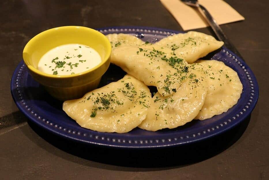 「Babusya REY」で提供される「ヴァレーニキ」