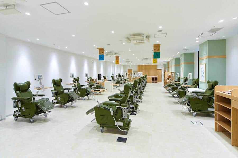 東京・新宿にある献血ルーム（写真提供：日本赤十字社）