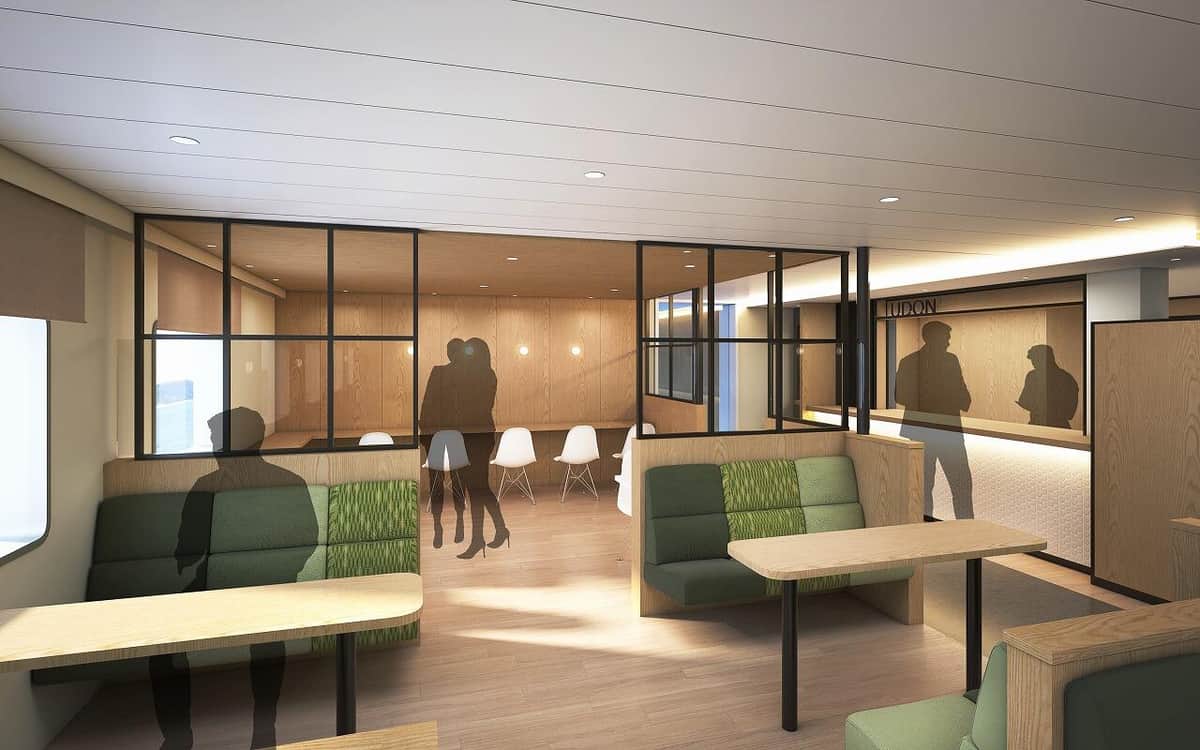 うどんを販売する売店「ふねピッピ」