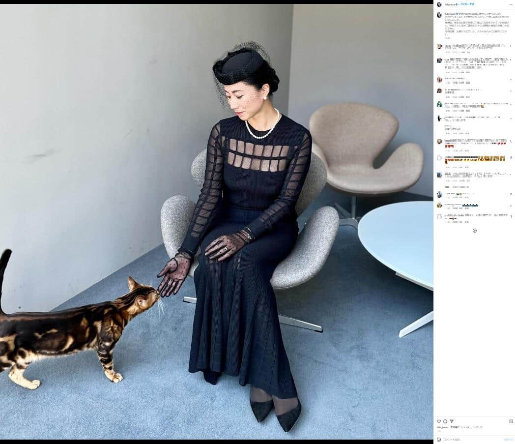 三浦瑠麗氏のインスタグラム（lullymiura）より