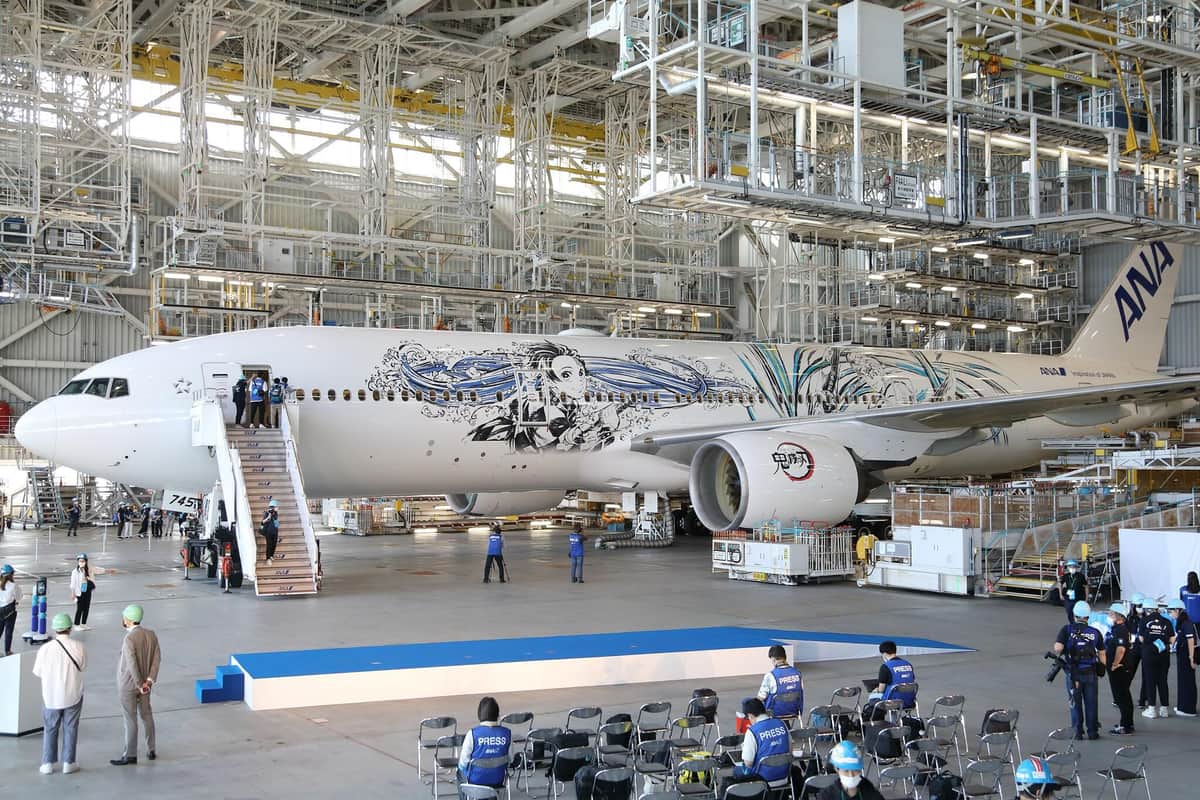 エンジンにも「鬼滅の刃」のロゴが入った